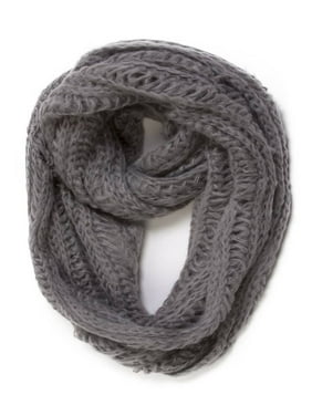 Foxbury Ladies Boucle Knit Scarf with Tassel Ends